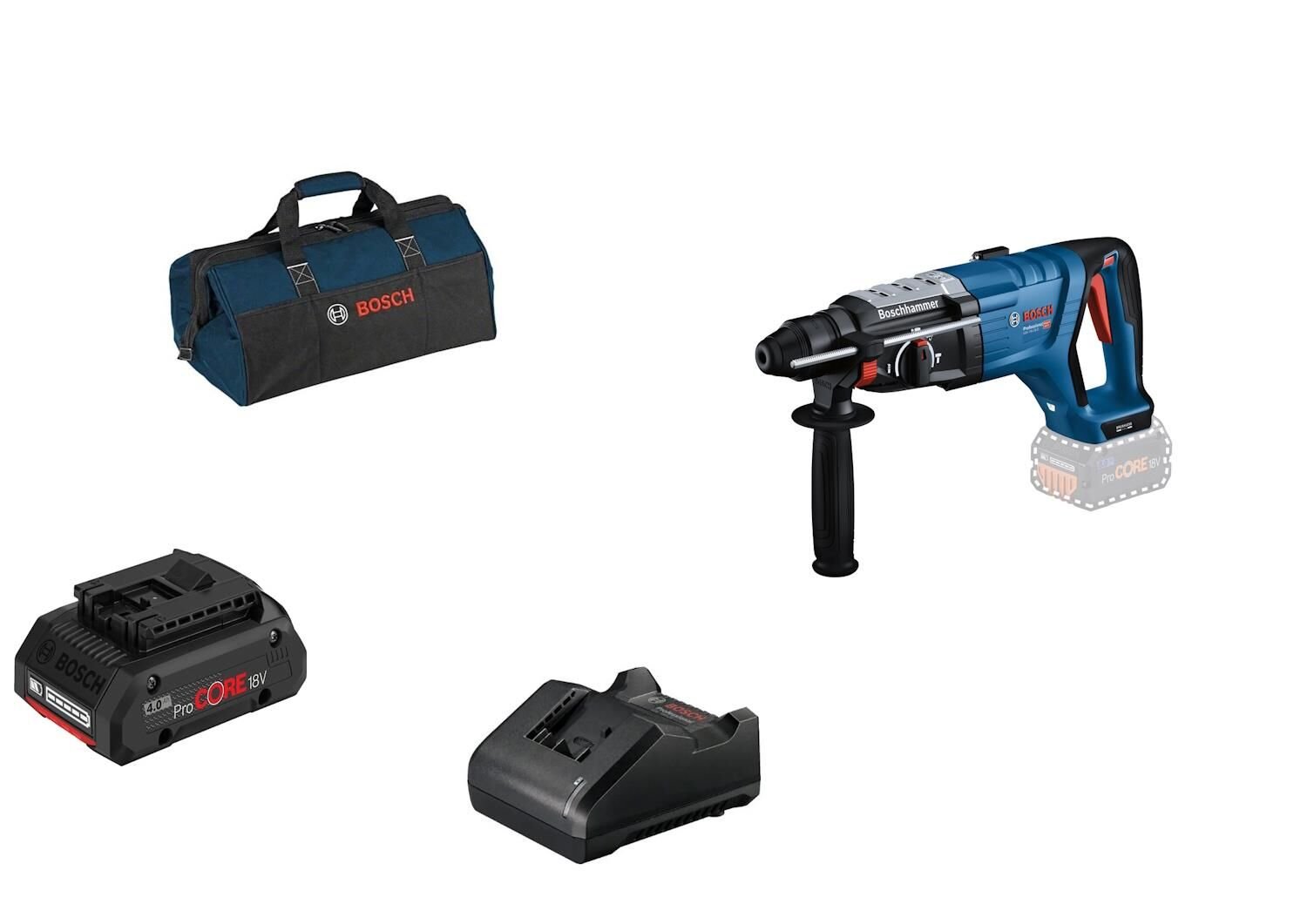 Bosch GBH 18V-28 D Procore 1x4.0Ah Tek Akülü Kırıcı Delici