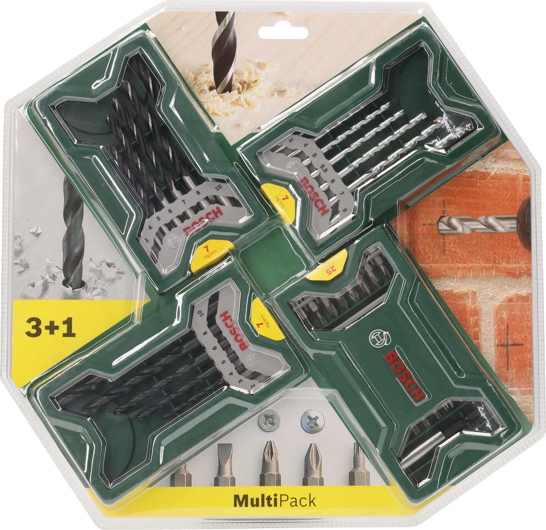 X-Line 3+1 Vidalama Matkap Ucu Seti