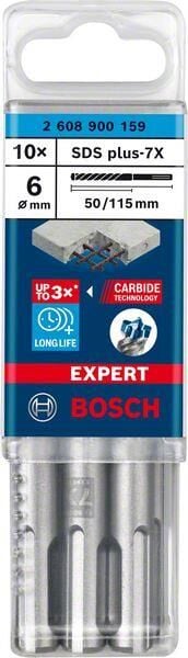 EXPERT SDS plus-7X K-Delici Ucu 6*115, 10 parça