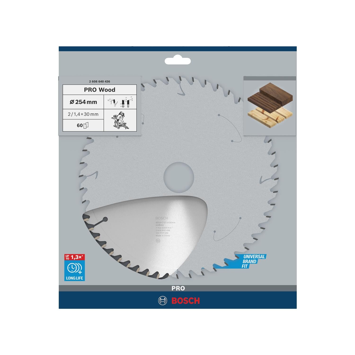 Daire Testere - PRO Wood 254*30 mm 60 Diş