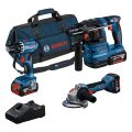 Bosch GSR+GWS+GBH 3X4.Ah 3Lü Set
