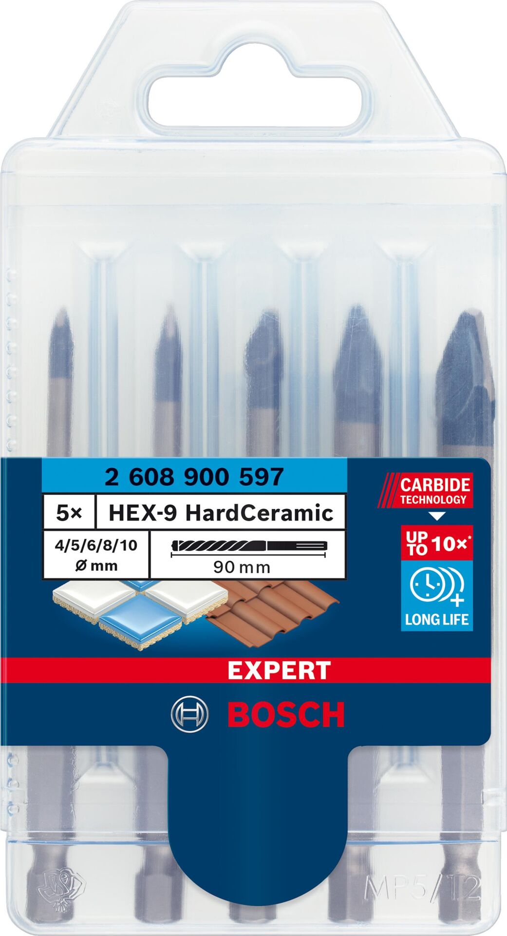 EXP HEX-9 HardCeramic Matkap Ucu 5li