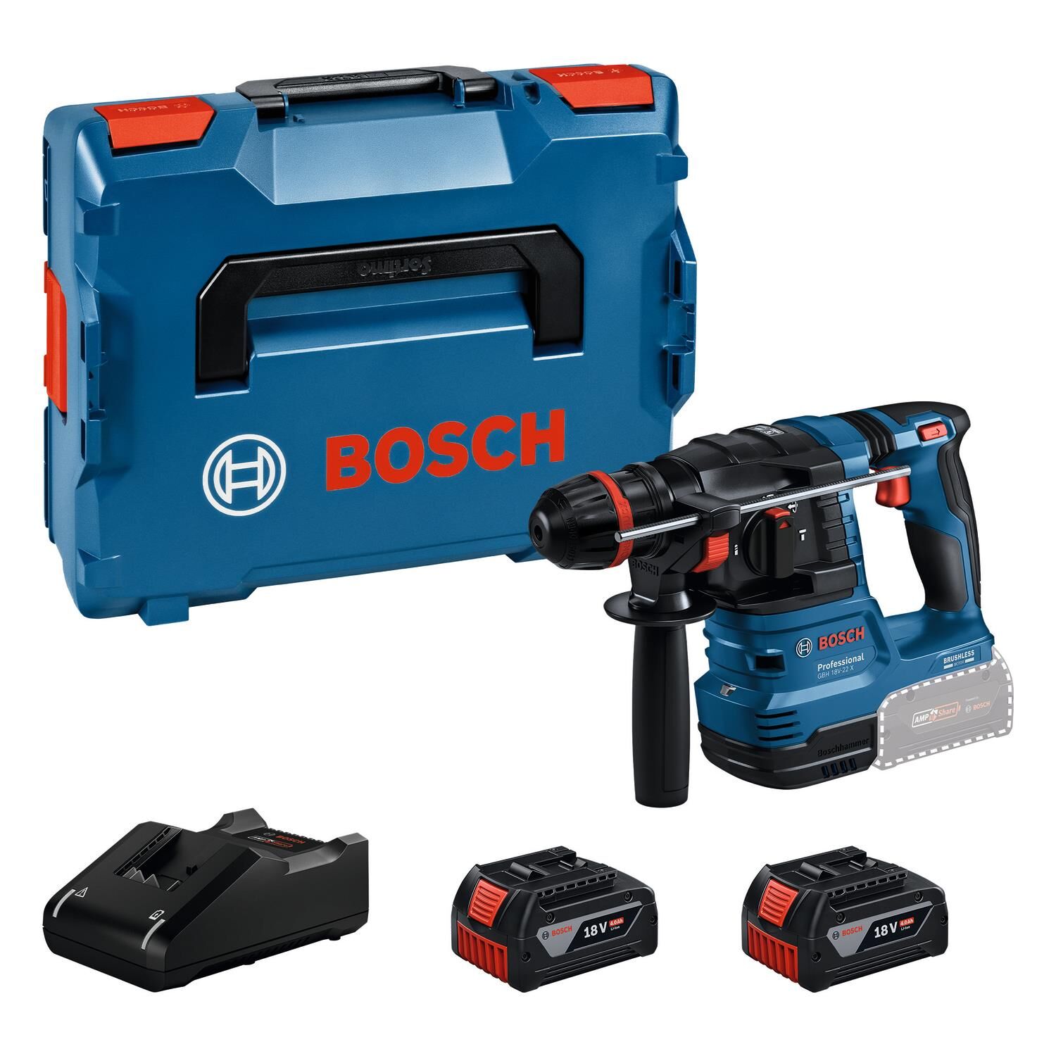 GBH 18V-22 X Akülü Kırıcı Delici 2X4.0Ah