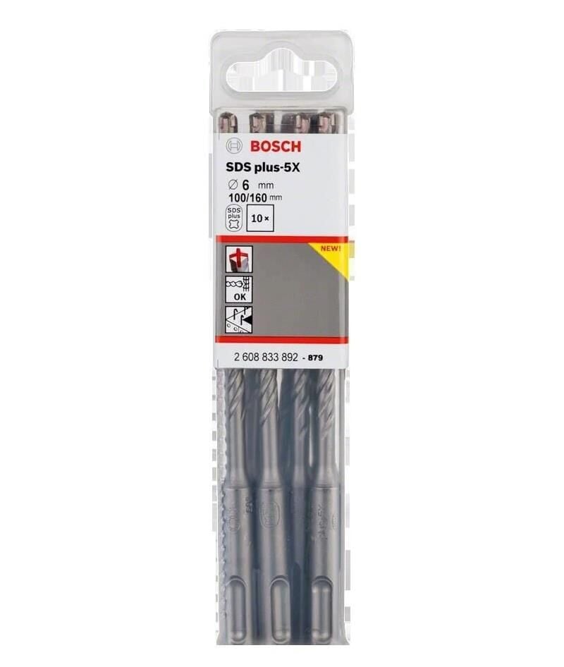 Bosch SDS Plus-5X 6*160 mm 10'lu Paket