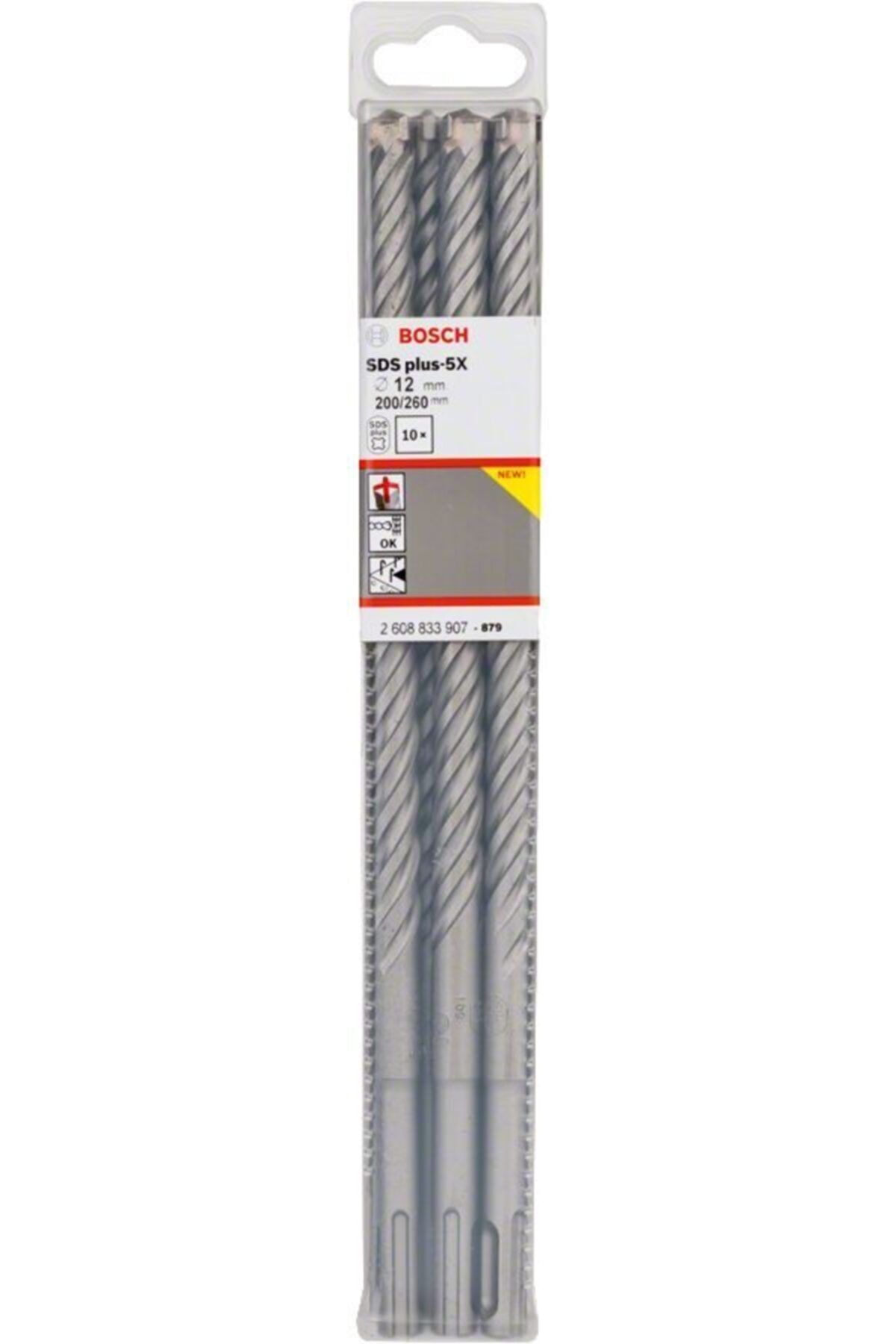 SDS-PLUS-5X 12*260 MM 10'LU PAKET