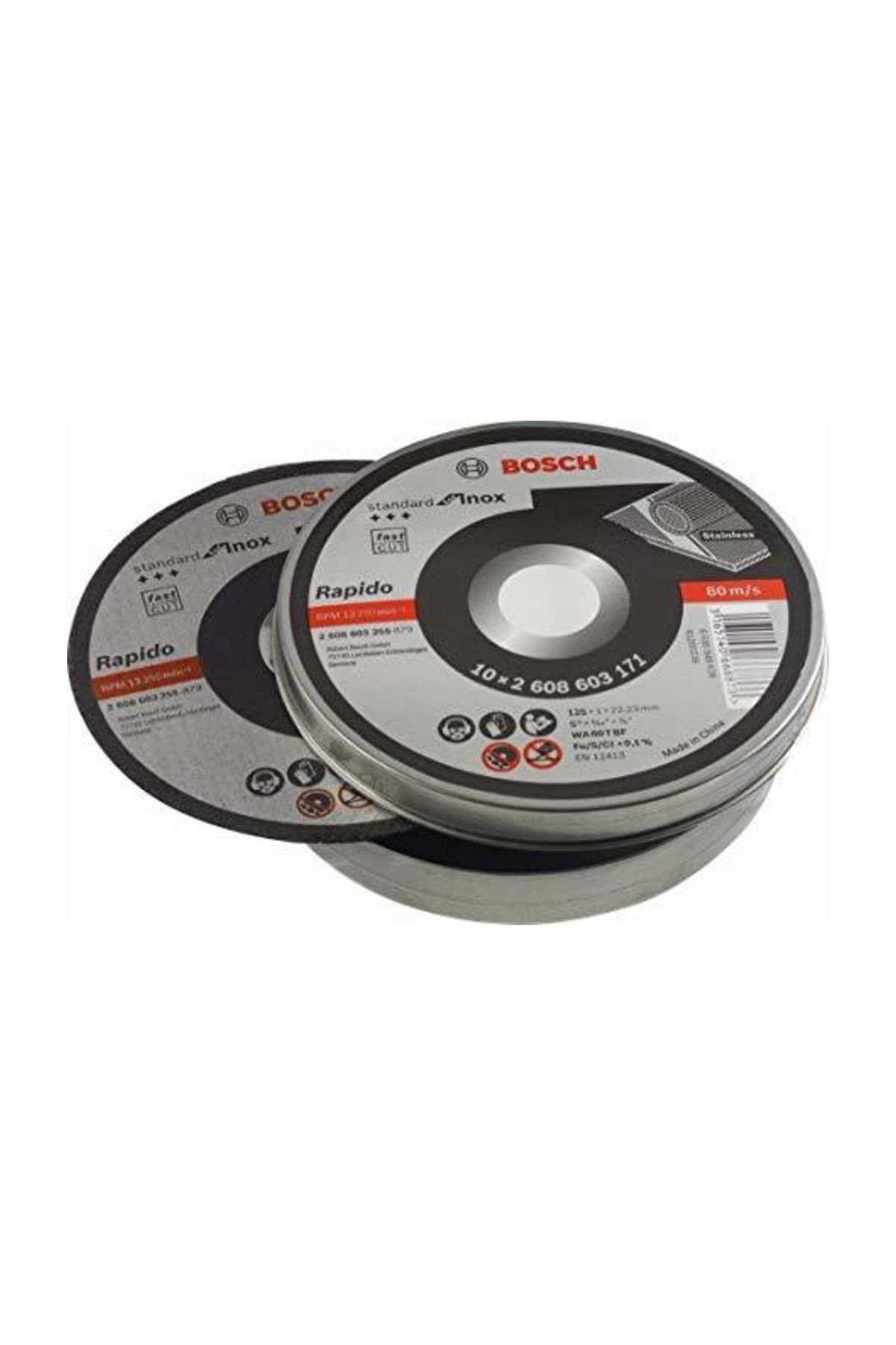 Bosch SDINOX RAP.Kesme Taşı 125*1,0 MM 10''LU
