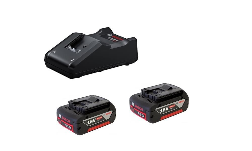 18V Başlangıç seti 2x5.0 Ah + GAL 18v-40