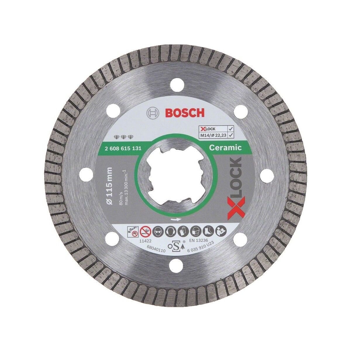 Bosch PRO Ceramic X-LOCK Elmas Kesme 115mm