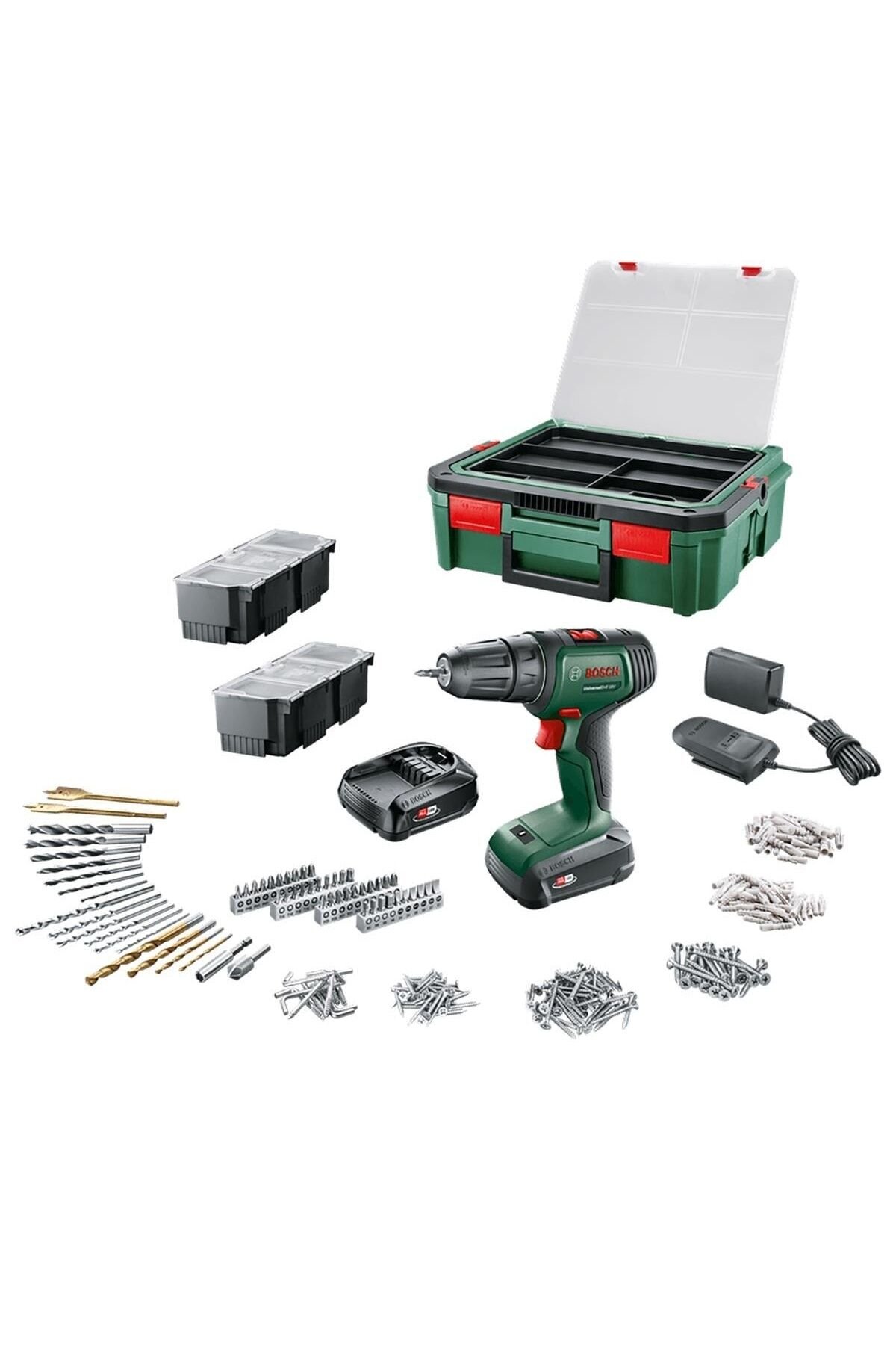 Bosch UNİVERSALDRİLL 18V (2X1,5 Ah)SBX+241 AKS.