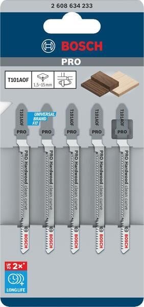 Dekupaj Bıçağı T 101 AOF Clean For Hard Wood 5'Li