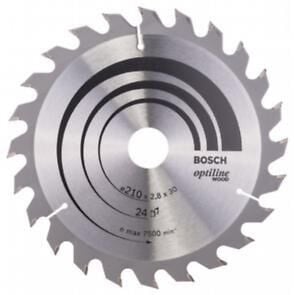 Daire Testere - OPTİLİNE WOOD 210*30 MM 24 DİŞ