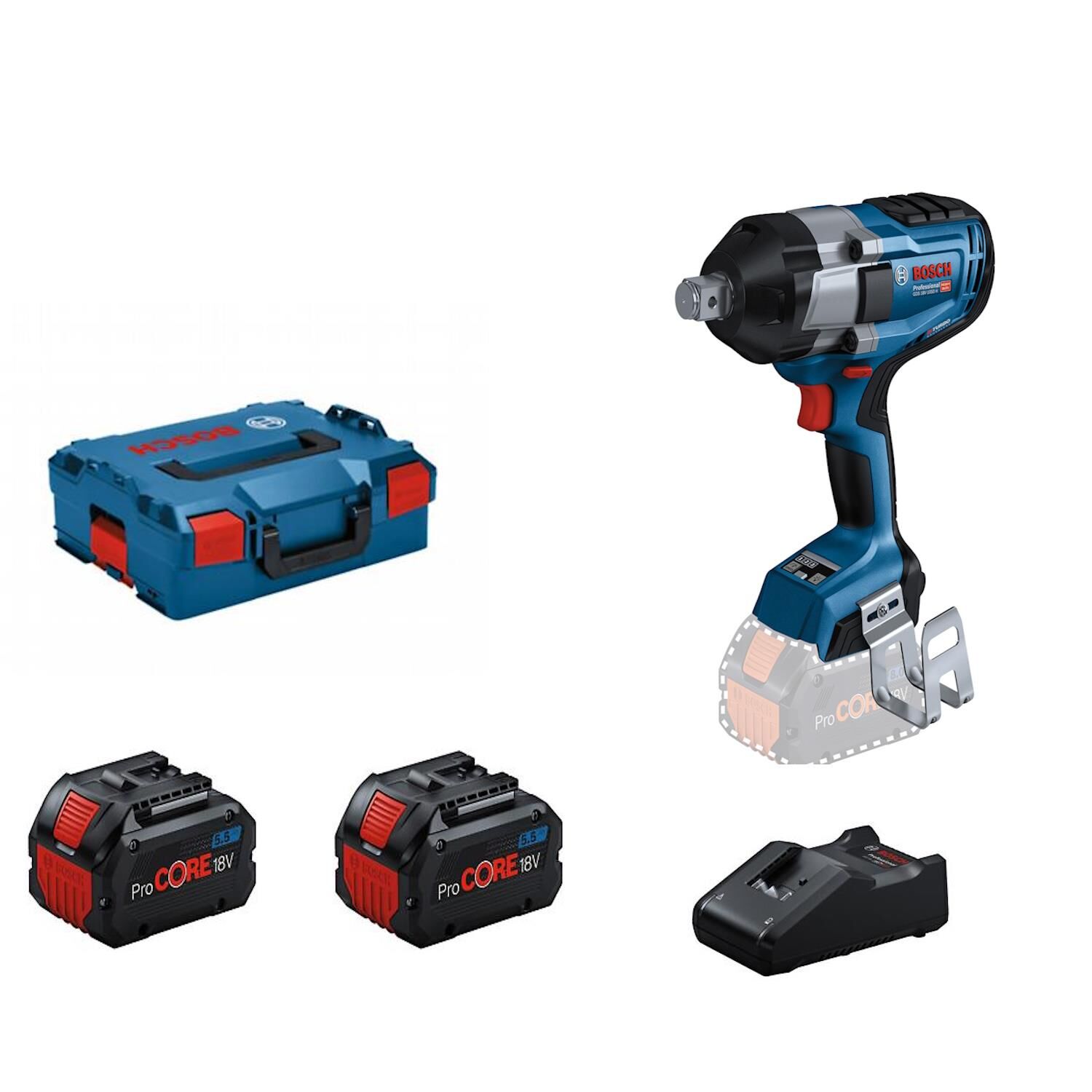 Bosch GDS 18V-1050 H Procore 2x5,5Ah Darbeli Somun Sıkma
