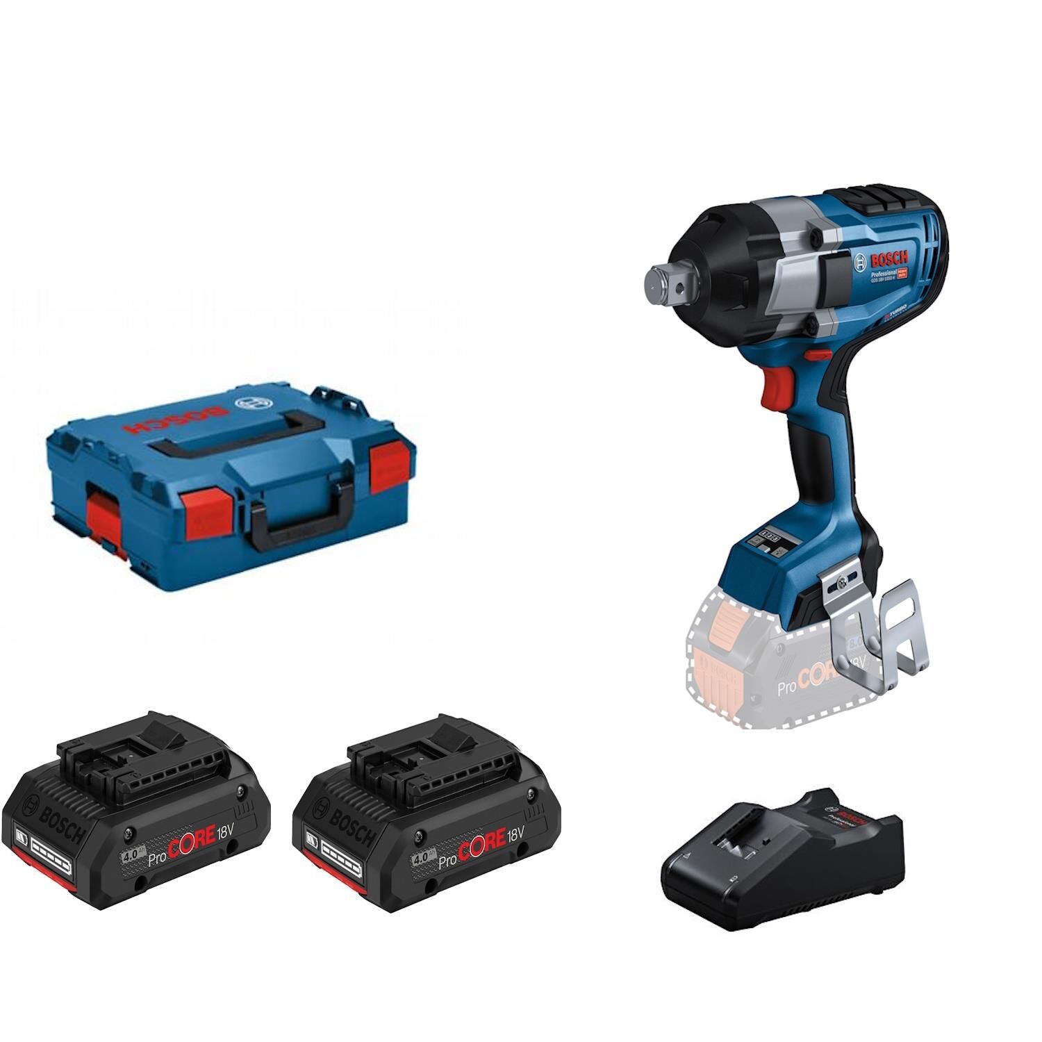 Bosch GDS 18V-1050 H Procore 2x4,0Ah Darbeli Somun Sıkma