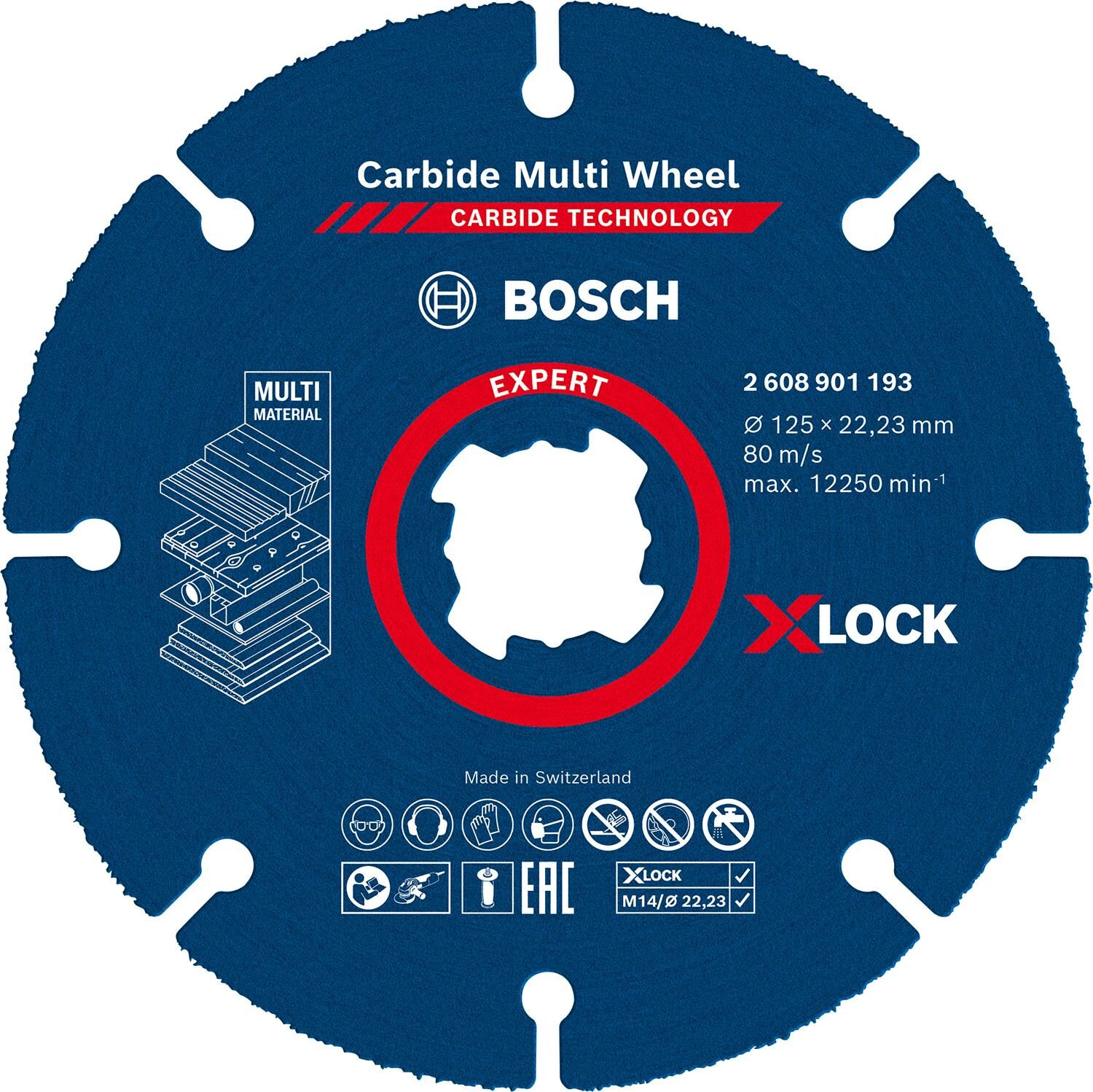 Bosch EXPERT Carbide Multi Wheel Kesici Disk 125mm