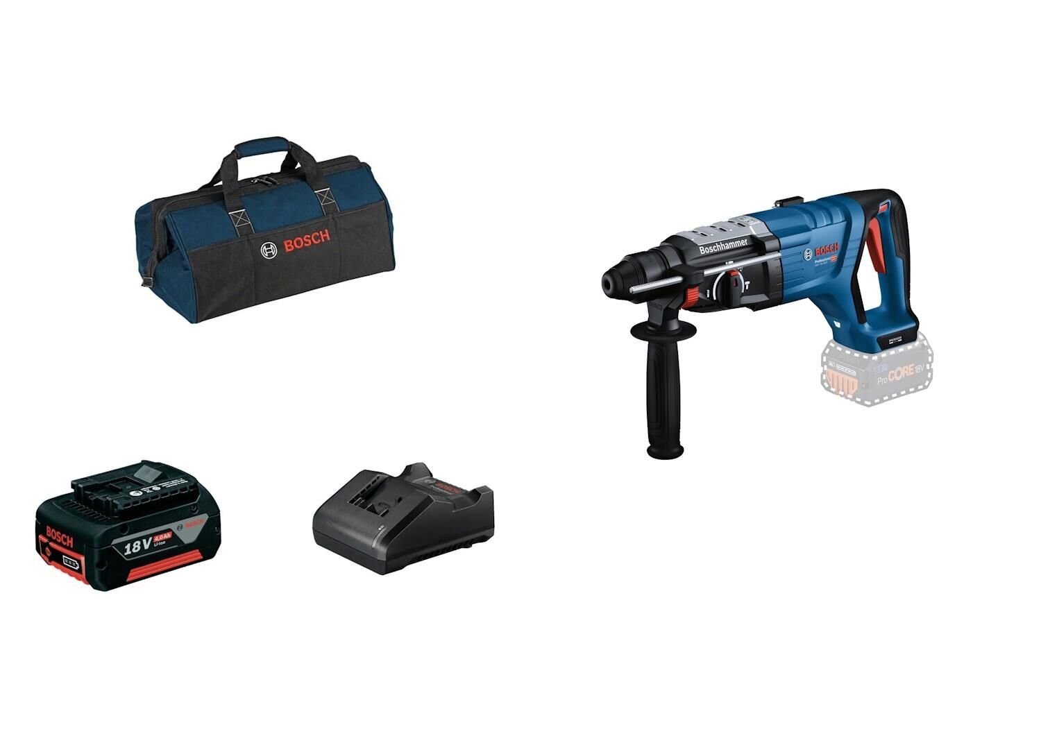 Bosch GBH 18V-28 D 1x5.0Ah Tek Akülü Kırıcı Delici