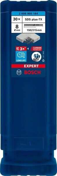 Bosch Expert SDS Plus-7X Darbeli Matkap Ucu (8 x 150 x 215 mm - 30'lu Paket) - 2608900184