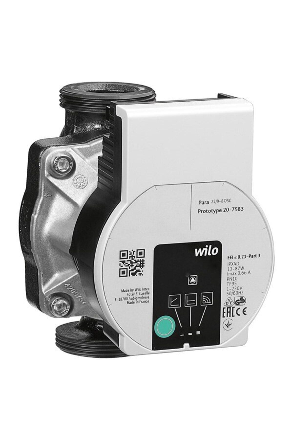 Wilo PARA 25-130/9-87/SC-12 WTU Kazan Pompası (25/130 - Sirkülasyon Pompası)