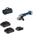 Bosch GWS 18V-10 Akülü Avuç Taşlama Makinesi (2 x 4.0 Ah ProCORE) - 06019J4004-SET