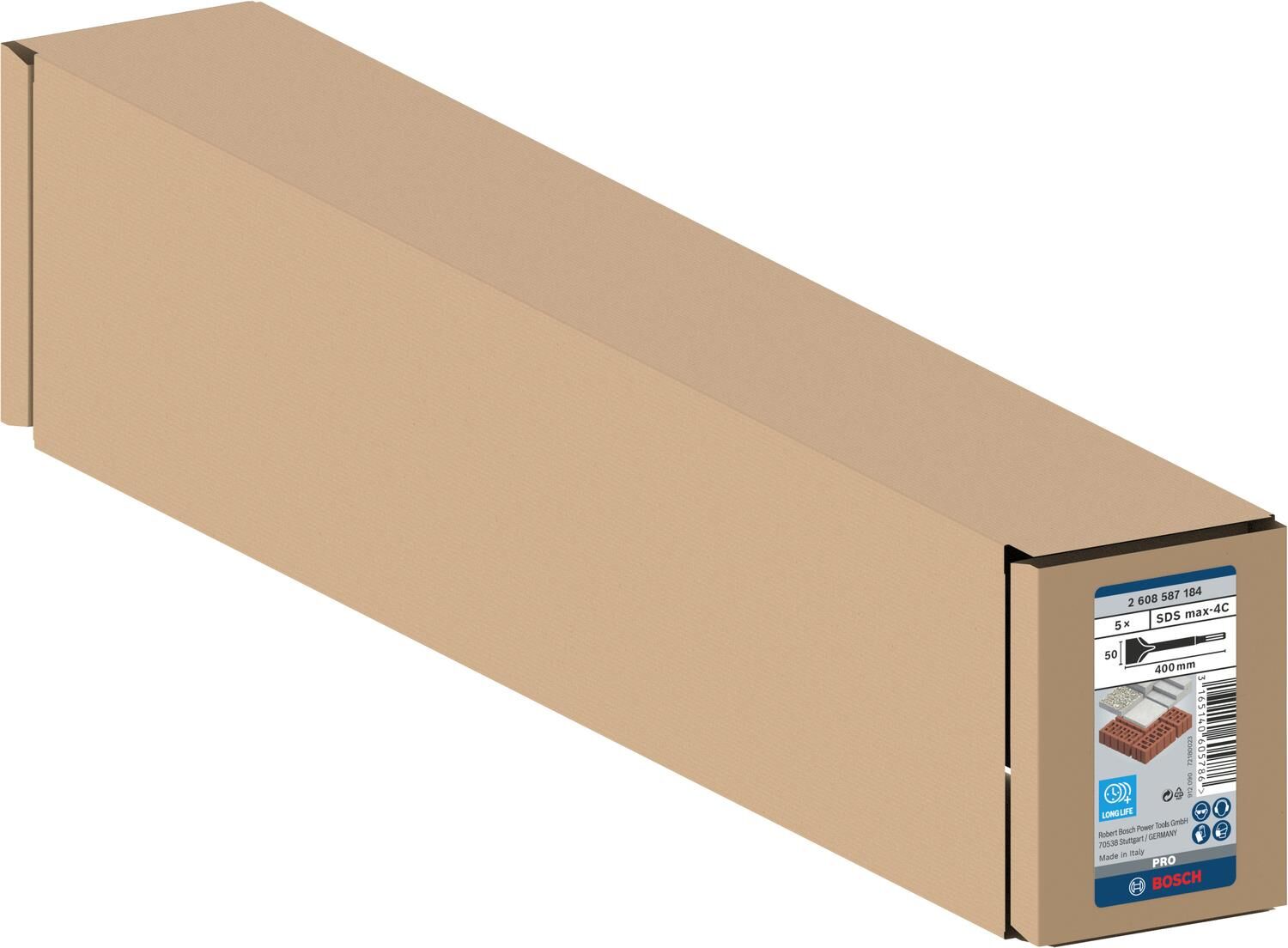 Bosch Kırıcı 5li Yassı Keski SDS Max 400x50 mm 2608587184