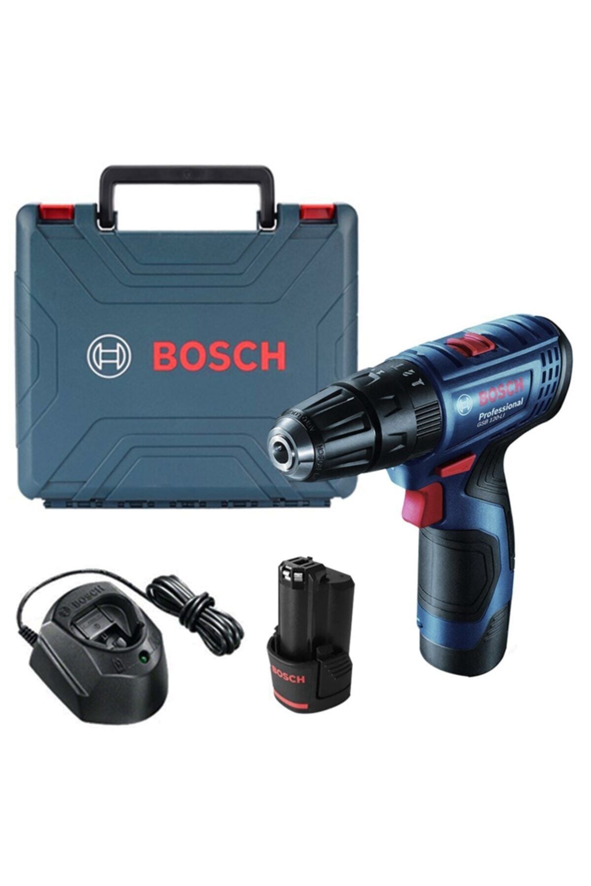 Bosch GSB 120-LI Darbeli Delme/Vidalama Makinesi (12V - 2x2.0Ah Çift Akülü) - 06019G8100