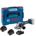 Bosch GWS 18V-15 SC Akülü Avuç Taşlama Makinesi (2 x 4.0 Ah ProCORE / GAL 18V-40) - 06019H6100-SET