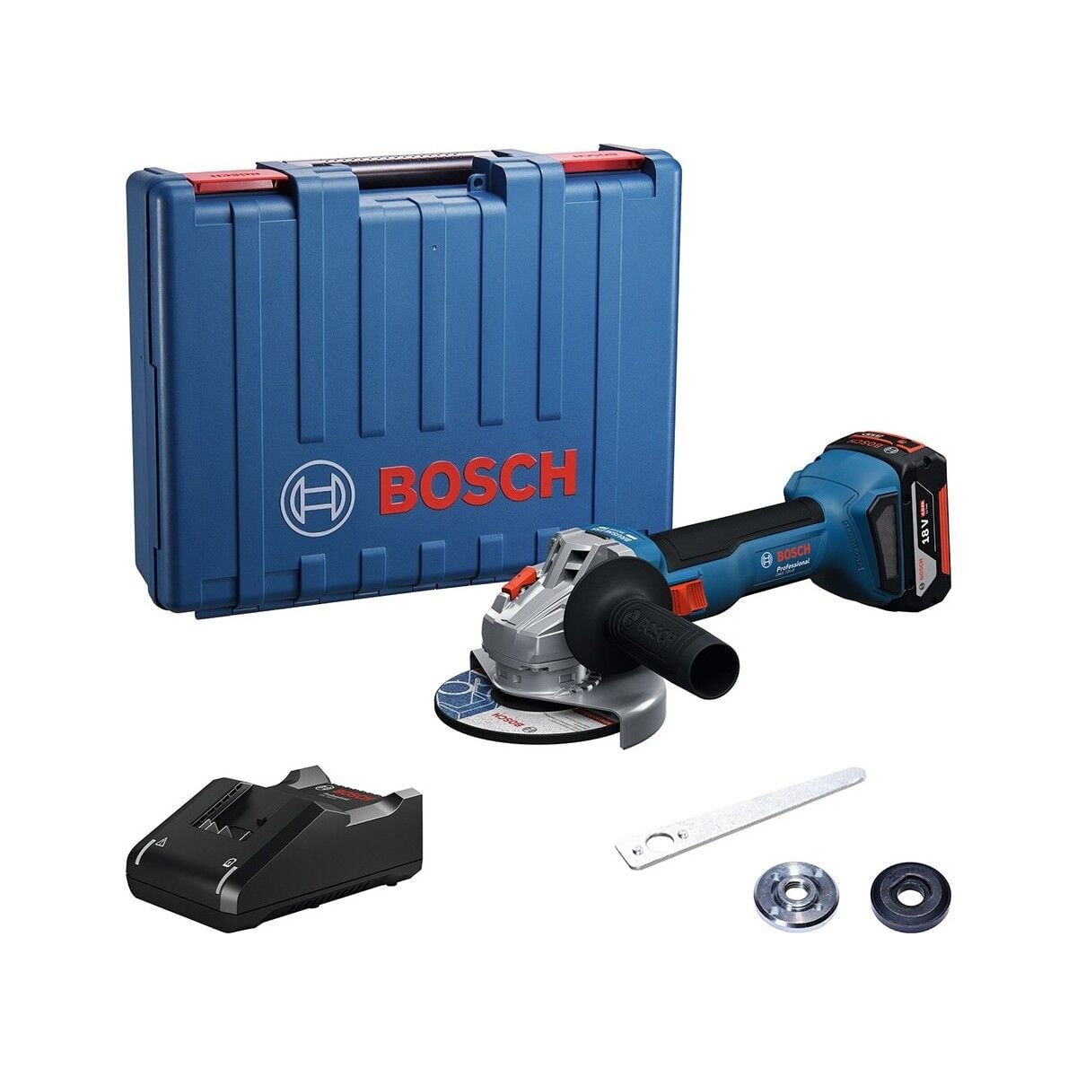 Bosch GWS 18V-8 Akülü Avuç Taşlama Makinesi (1 x 4.0 Ah) - 06019N9021