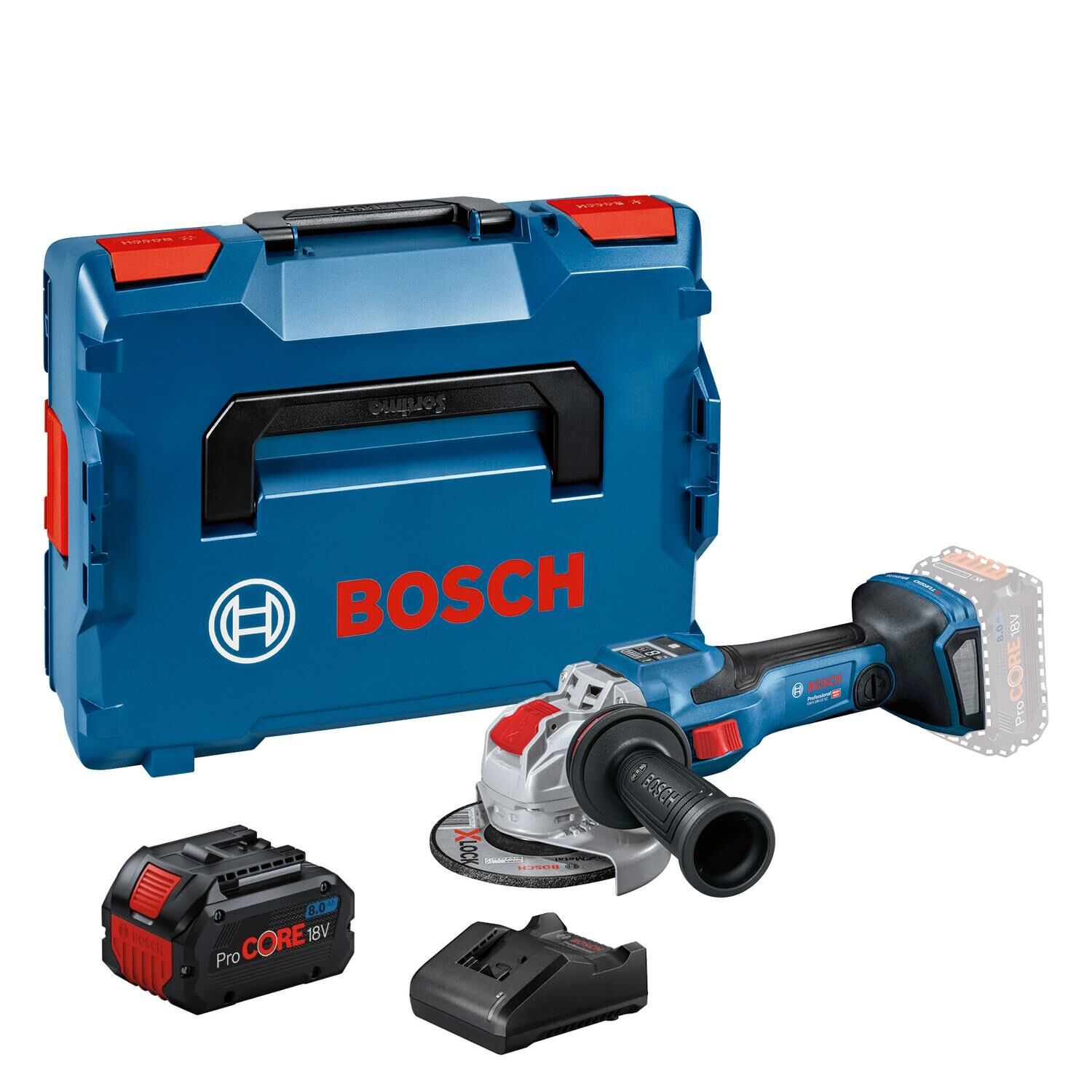 Bosch GWX 18V-15 SC X-Lock Procore 1x8,0Ah Tek Akülü Taşlama Makinesi