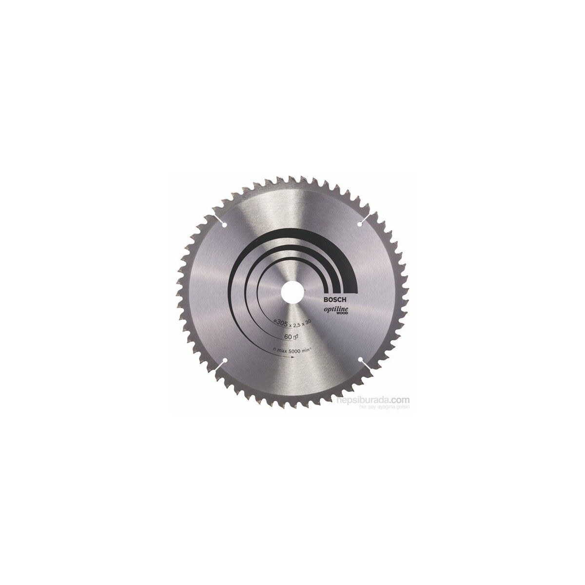 Daire Testere - OPTİLİNE WOOD 305*30 MM 60 DİŞ