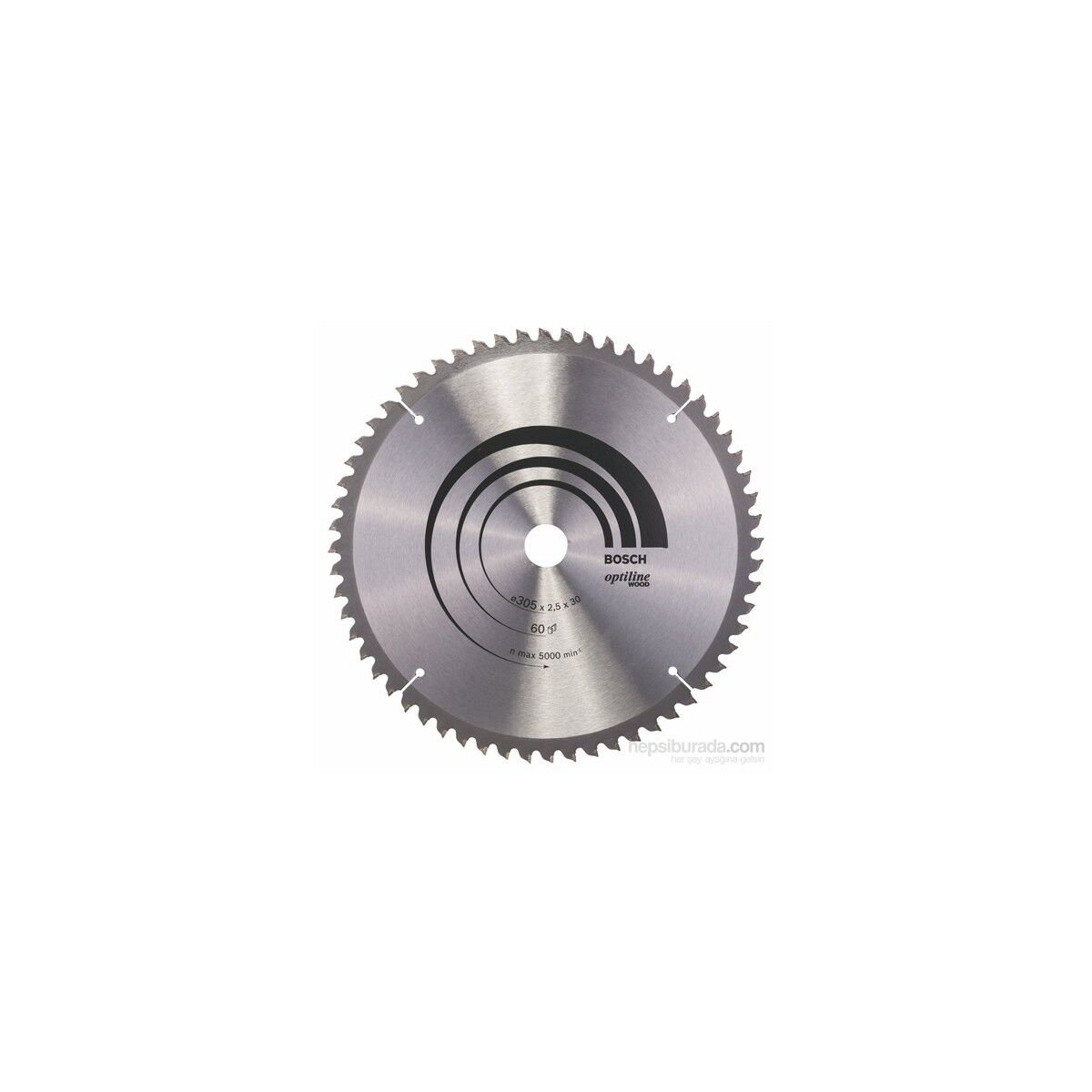 Daire Testere - OPTİLİNE WOOD 305*30 MM 60 DİŞ