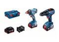 Bosch GDX 180-LI + GSR 18V-50 İkili Akülü Set (18V - 3x5.0Ah Üçlü Akülü / Kömürsüz Motorlu GSR) - 06019G5227