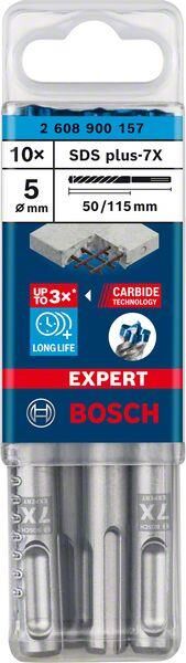 Bosch Expert SDS Plus-7X Matkap Ucu (5 x 50 x 115 mm - 10 Adet) - 2608900157