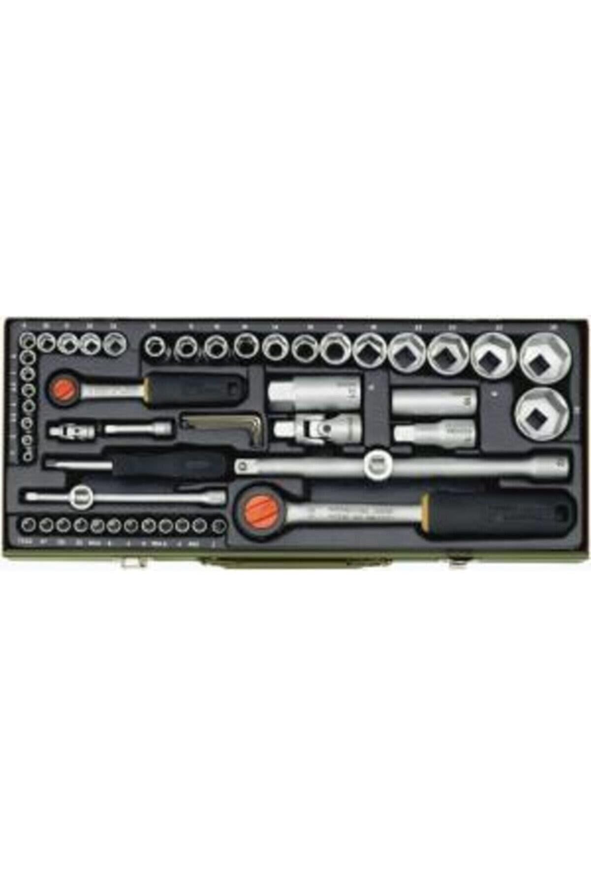 Proxxon 23040 1/4'' ve 1/2'' Lokma ve Bits Anahtar Takımı (56 Parça - Krom Vanadyum Çelik - Siyah Oksit Kaplama - Sağlam Çelik Çantalı) - 23040