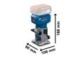 Bosch GLF 18V-8 Freze Makinesi Solo