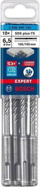 Bosch Kırıcı Delici Uç SDS-Plus-7X Expert 6,5x165 mm 10 Adet 2608900163
