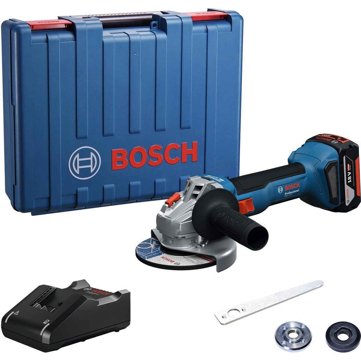 Bosch GWS 18V-8 Akülü Avuç Taşlama Makinesi (1 x 5.0 Ah) - 06019N9023