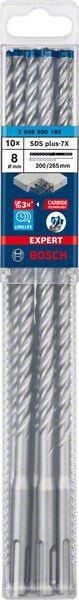 Bosch Expert SDS Plus-7X Matkap Ucu (8 x 200 x 265 mm - 10 Adet) - 2608900169
