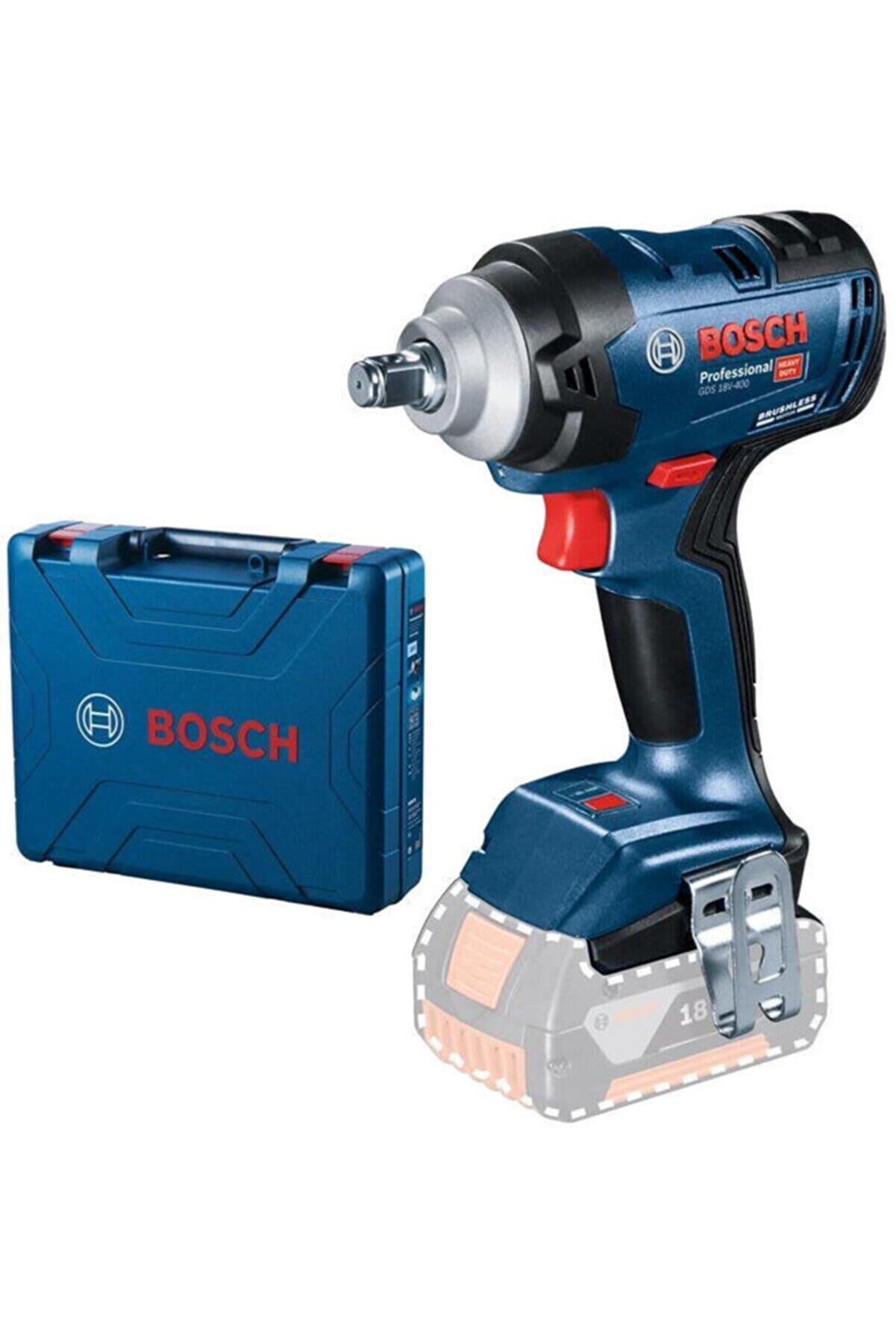 Bosch GDS 18V-400 Akülü Darbeli Somun Sıkma Makinesi (18V - 400 Nm Maksimum Tork - Kömürsüz Motor - ABR Otomatik Durdurma Sistemi - Solo/Aküsüz) - 06019K0021