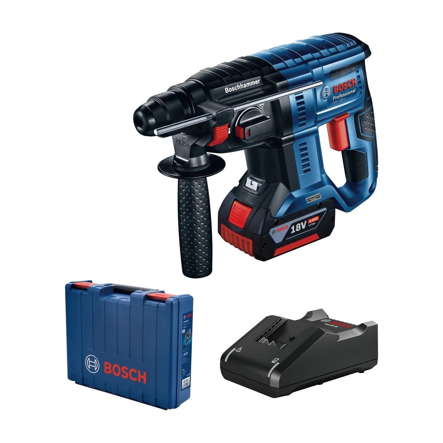 Bosch GBH 180-LI Akülü Kırıcı Delici (18V - Kömürsüz - 1x4.0 Ah) - 0611911122