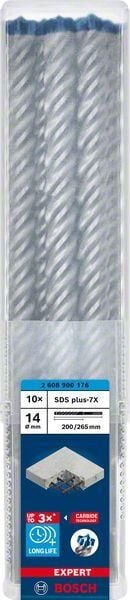 EXPERT SDS plus-7X K-Delici Ucu 14*265, 10 parça
