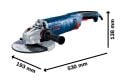 Bosch GWS 24-180 JZ Büyük Taşlama Makinesi