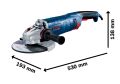 Bosch GWS 24-180 JZ Büyük Avuç Taşlama Makinesi (2400 W / 180 mm) - 06018C2301