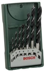 Bosch X-Line Ahşap Matkap Ucu Seti (7 Parça - 3-10 mm) - 2607019580
