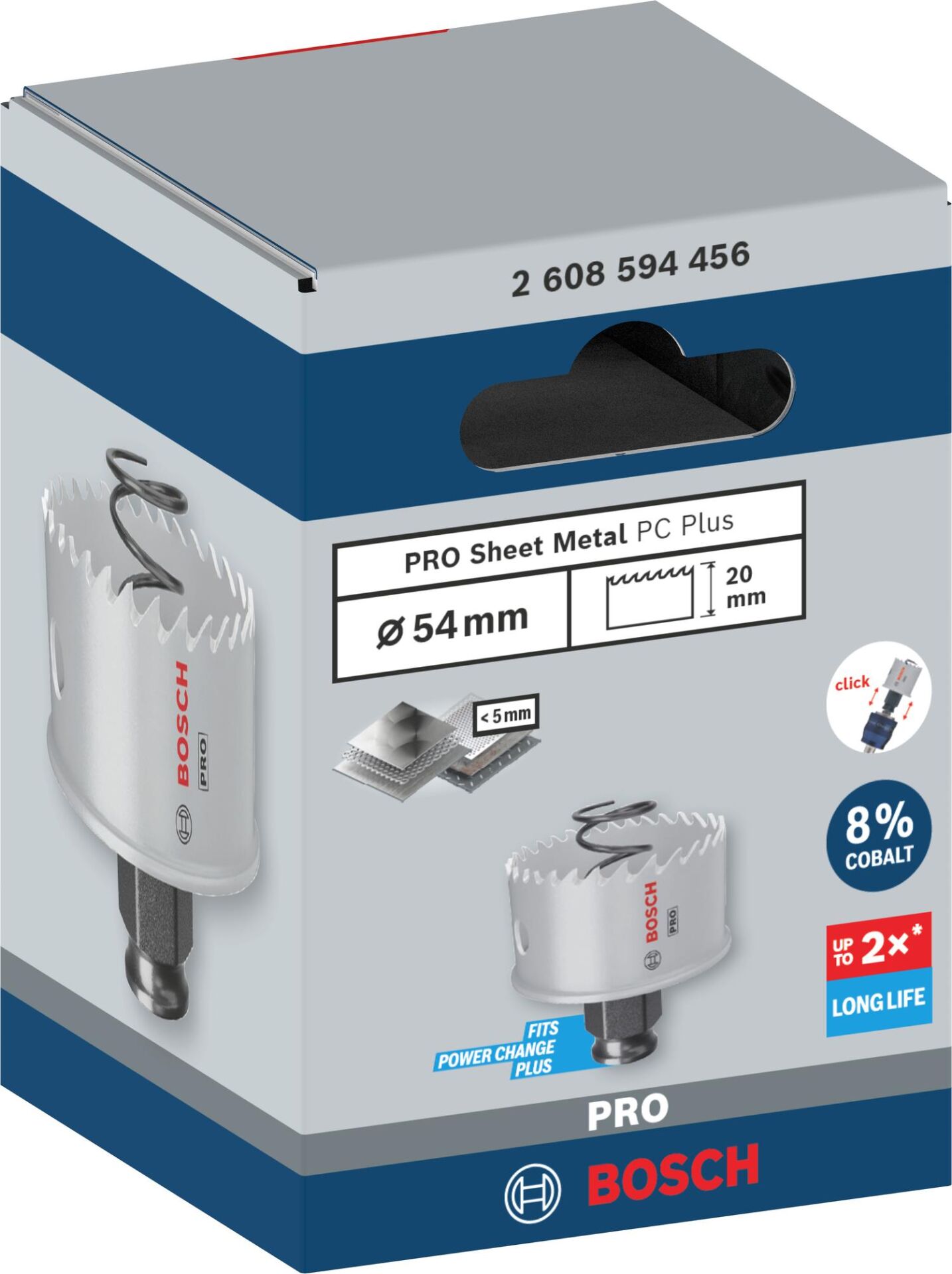 Bosch PRO SM PC-Plus Delik Açma Pançı (54 mm - Power Change Plus) - 2608594456