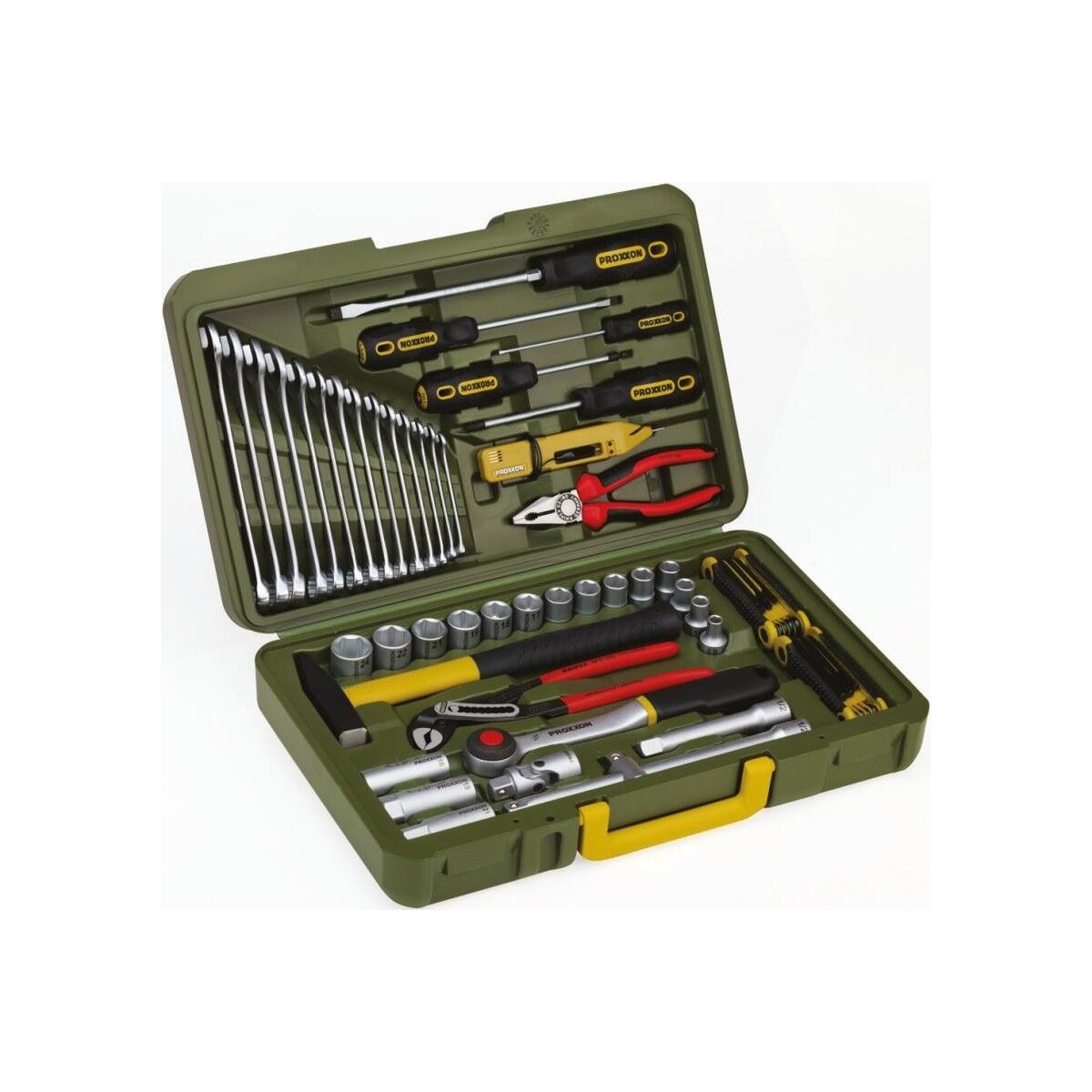 Proxxon 61 Parça Çok Amaçlı El Aleti Seti (Hassas Mekanik - Endüstriyel Kalite) - PROX23650