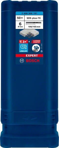 Bosch EXPERT SDS Plus-7X K-Delici Ucu 6x165 mm 50li 2608900191 2 608 900 191 2.608.900.191