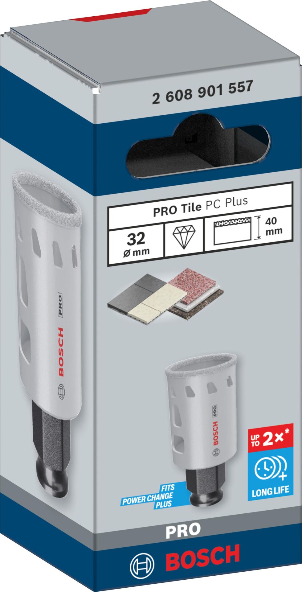 PRO Tile 32 mm Fayans-Granit Delik Açma Panç