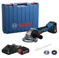 Bosch GWS 180-LI Akülü Avuç Taşlama Makinesi (2 x 5.0 Ah / GAL 18V-40) - 06019H9020-SET