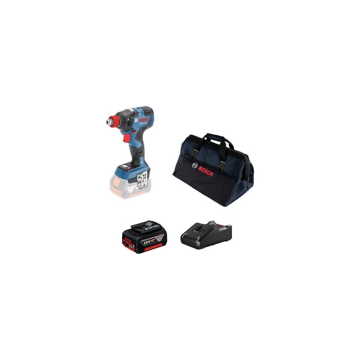 Bosch GDX 18V-200 C Akülü Darbeli Somun Sıkma Makinesi (1 x 4.0 Ah) - 06019G4201-SET