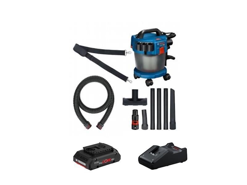 Bosch GAS 18V-10L Akülü Islak/Kuru Elektrikli Süpürge (1 x 4.0 Ah ProCORE / GAL 18V-40) - 06019C6302-SET