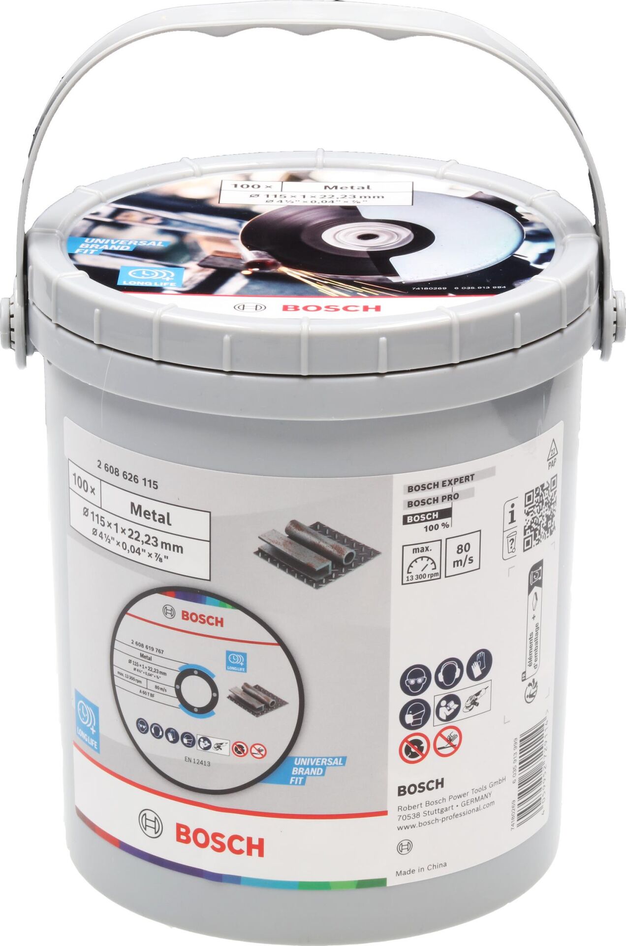 Bosch Avuç Taşlama Metal Kesme Taşı Diski 115mm 100ad 2608626115